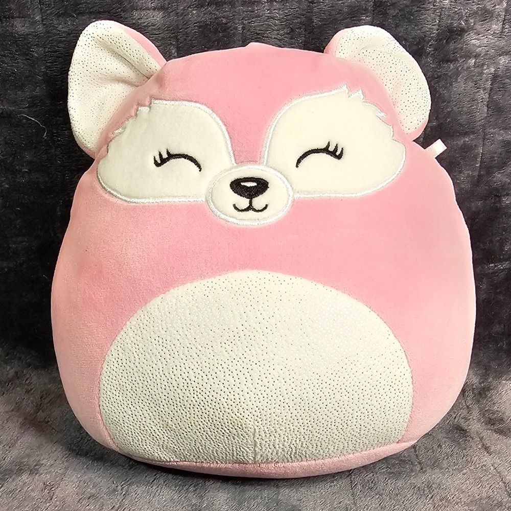 Squishmallows Rhiannon the Fox 8" Pink White Plush Kellytoy SQCR05089-KM